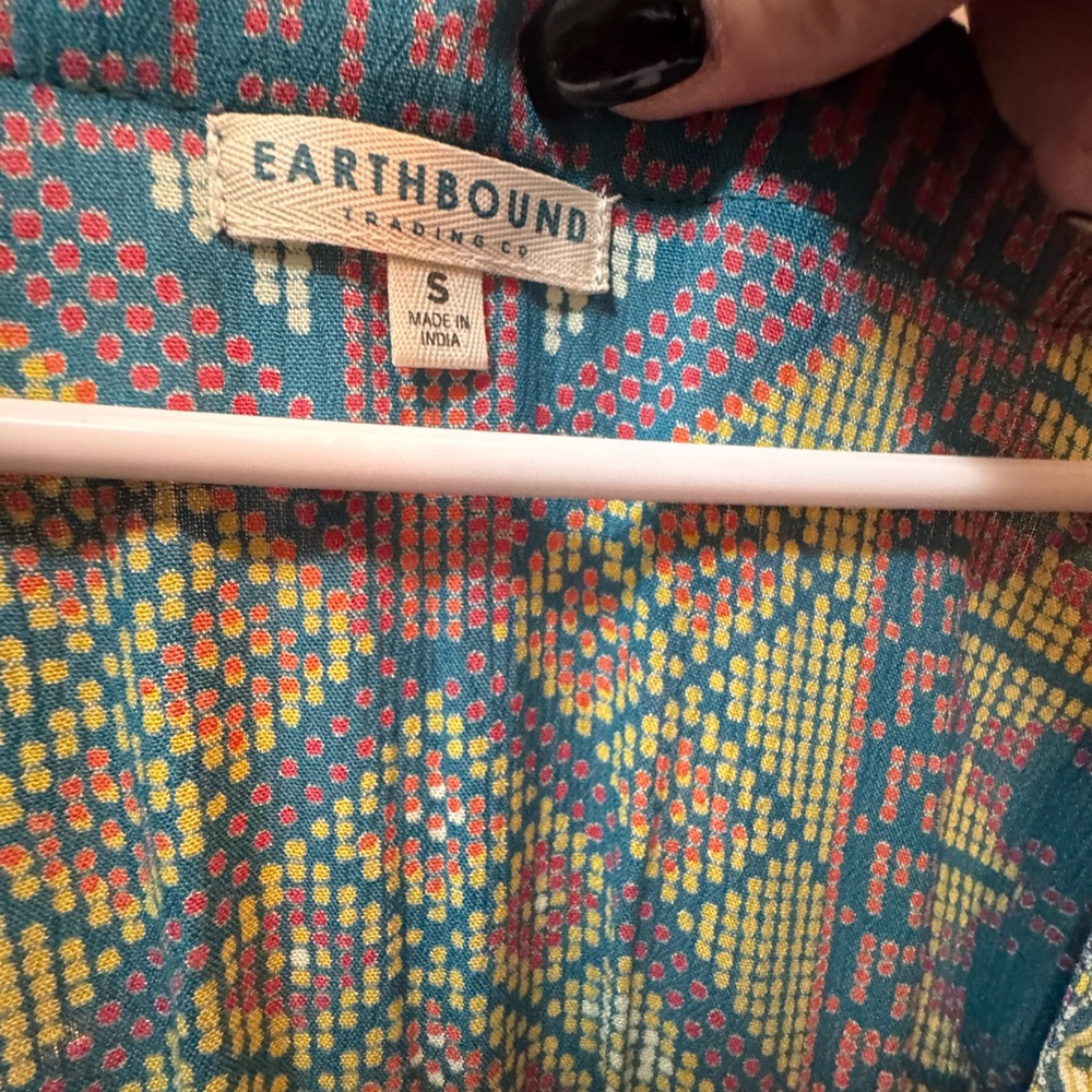 Multicolor Long Sleeve Dress - Picture 3 of 4